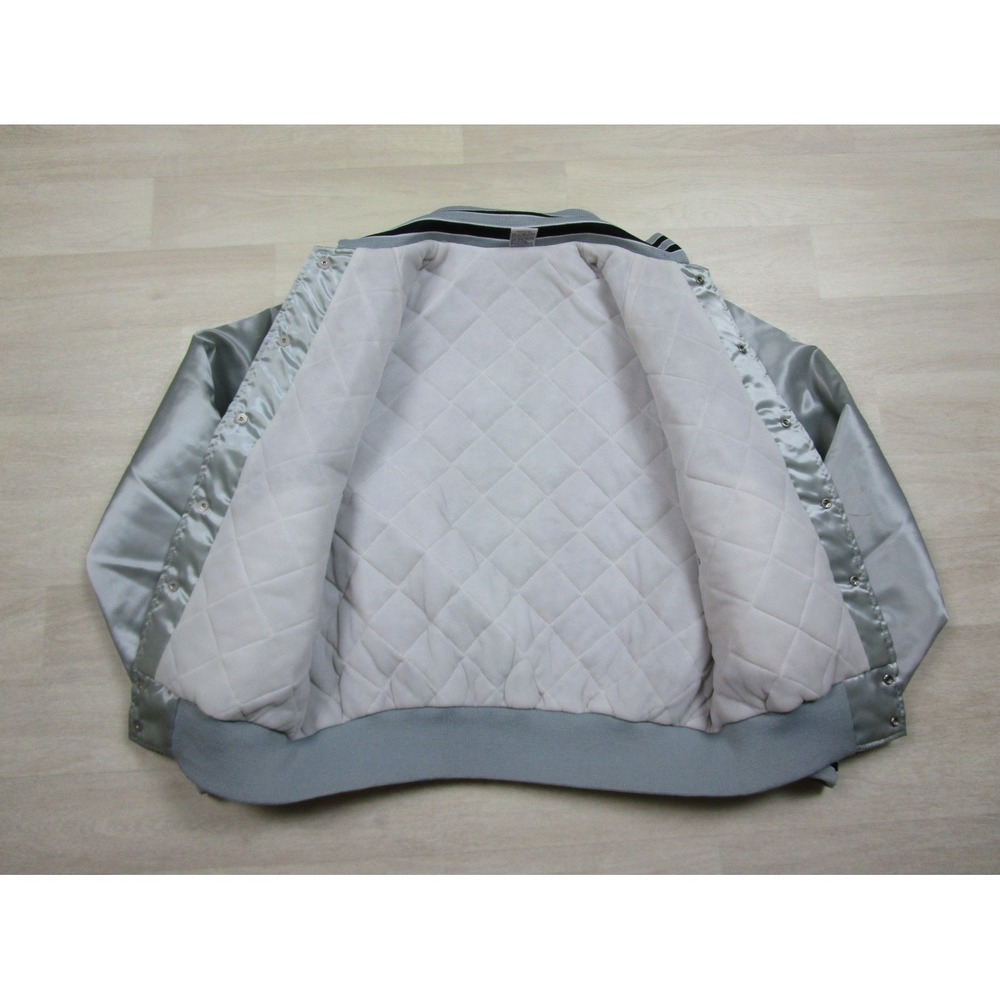 Vintage 70s/80s Aristo Jac Satin Bomber Jacket (M) Trippie's Rose Logo EUC‎ - Picture 9 of 13